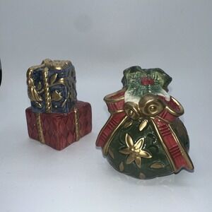 Fitz And Floyd Classics Jolly Ole St Nick Salt And Pepper Shakers Christmas